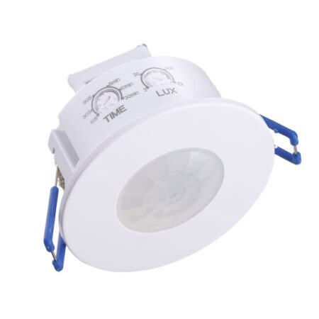 PIR Bewegingssensor met Schemerschakelaar - 360° Detectie - Bereik 8 meter - IP20 - Maximaal 600 Watt - Inbouw - Wit - 220-240V | HOFTRONIC