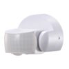 PIR bewegingssensor met schemerschakelaar - 180° - Opbouw - 12 meter bereik - Maximaal 600 Watt - IP65 waterdicht - Wit | HOFTRONIC