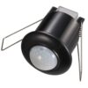 PIR bewegingssensor met schemerschakelaar - 360° - Opbouw - 6 meter bereik - Maximaal 300 Watt - IP20 voor binnen - Zwart | HOFTRONIC