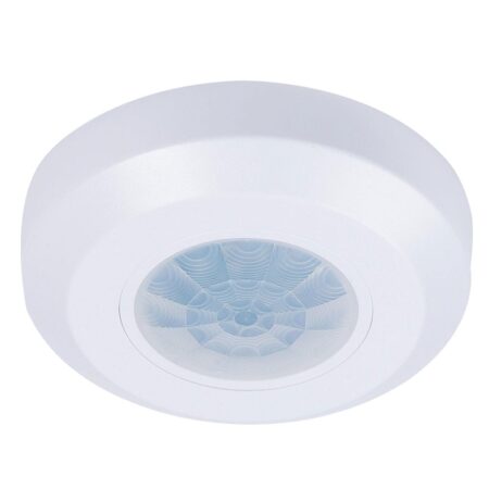 PIR bewegingssensor met schemerschakelaar - 360° - Opbouw - 8 meter bereik - Maximaal 200 Watt - IP20 voor binnen - Wit | HOFTRONIC