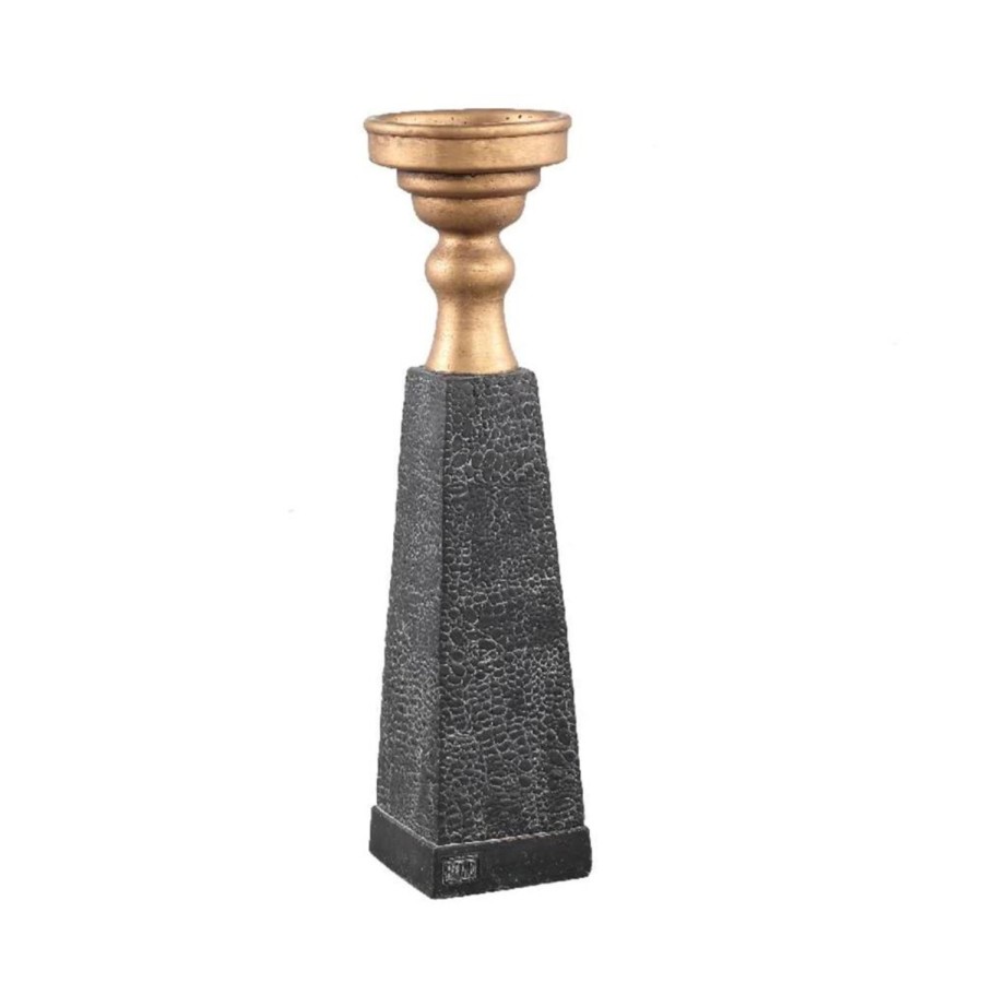 PTMD kandelaar laya goud zwart 34cm |