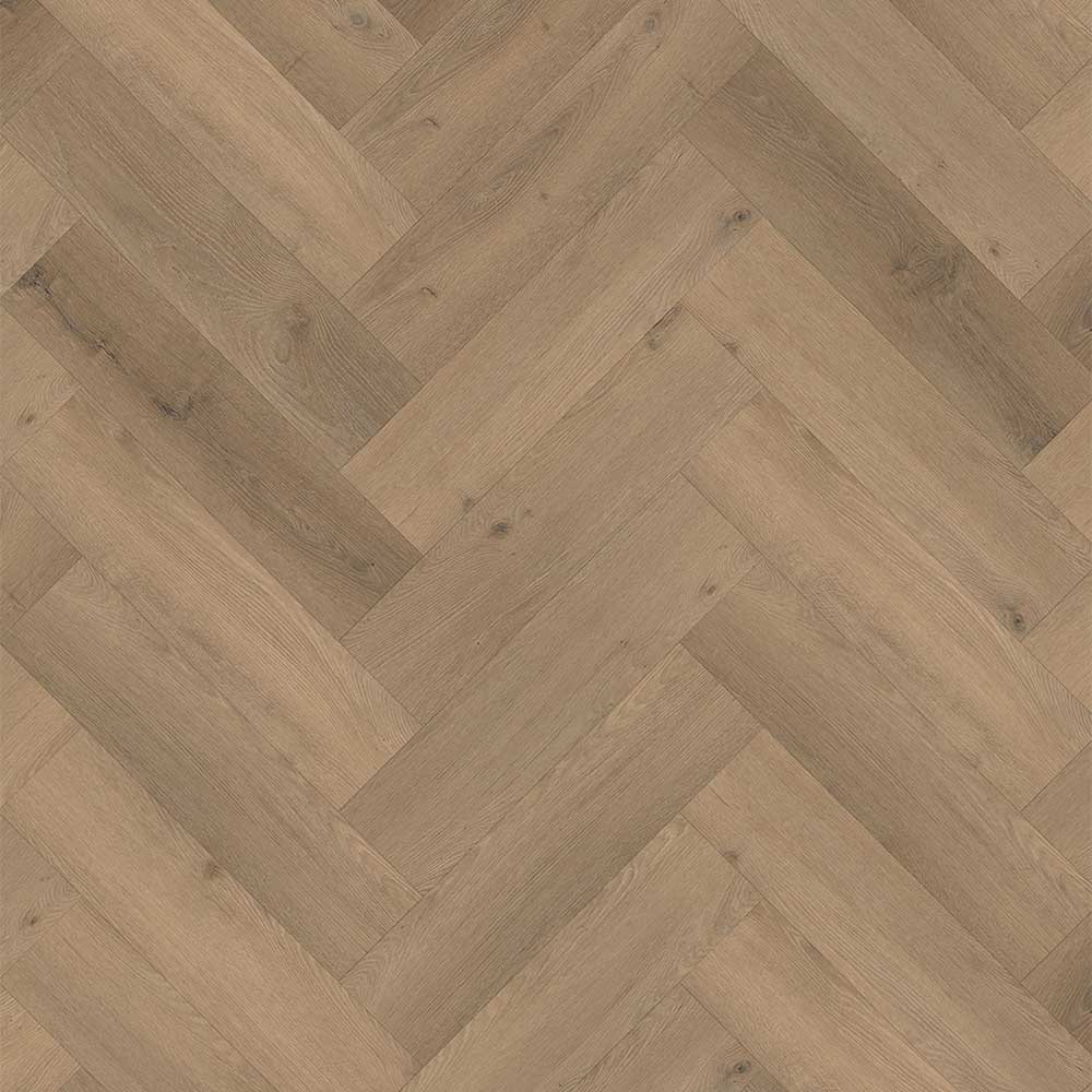 PVC Visgraat Warm Brown Klik |