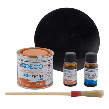 PVC reparatieset Adegrip Zwart (rond Ø10cm) | Adeco