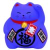 Paarse Lucky Cat Figuur - Traditioneel Gelukssymbool - 9cm | Tokyo Design Studio