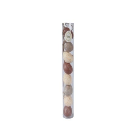 Paaseitjes 8X Hangdeco In Koker Naturel Mix Pasen | Decoris