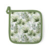Pannenlap Jungle Bladeren wit |