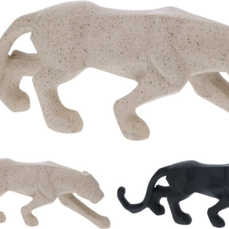 Panter polystone geometrisch 24x5x8cm | Home & Styling