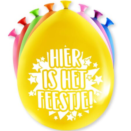 Paperdreams Ballonnen - Hier is 't feest | Paperdreams