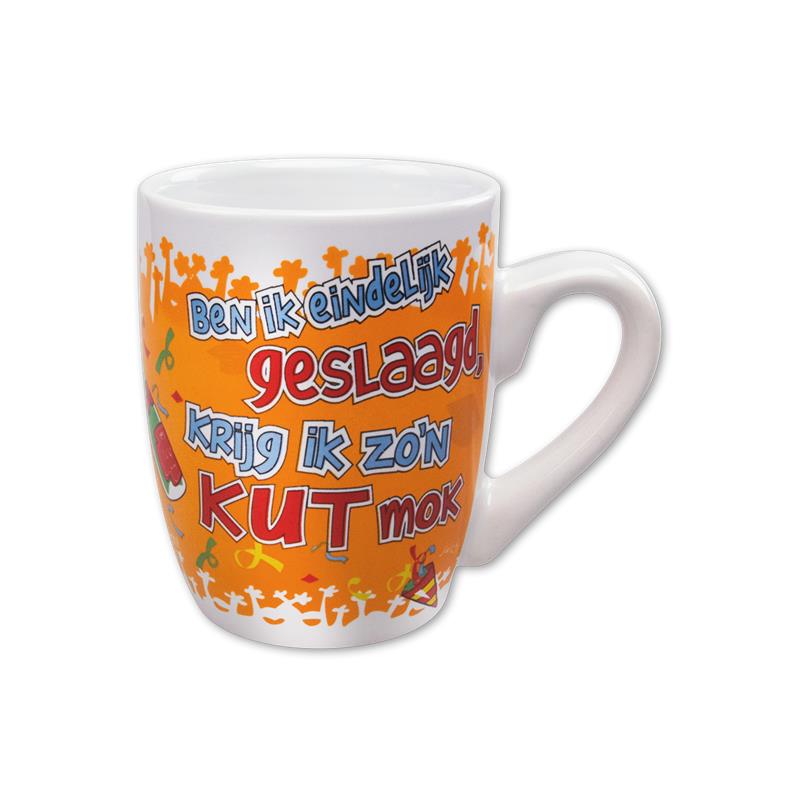 Paperdreams Cartoonmok Geslaagd kut | Paperdreams