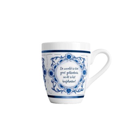 Paperdreams Delfts blauwe mok Gekkenhuis | Paperdreams