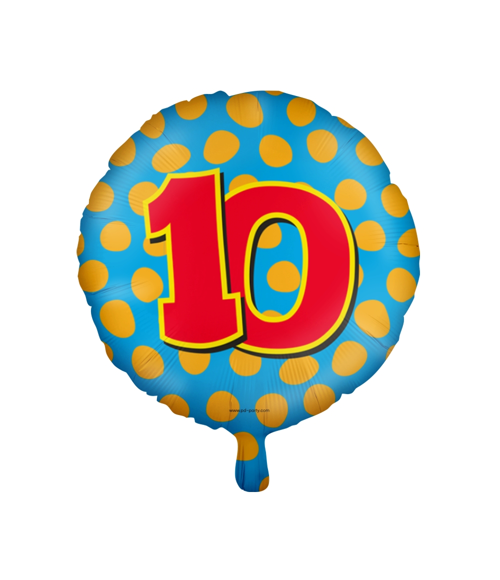 Paperdreams Happy folie ballon - 10 jaar | Paperdreams