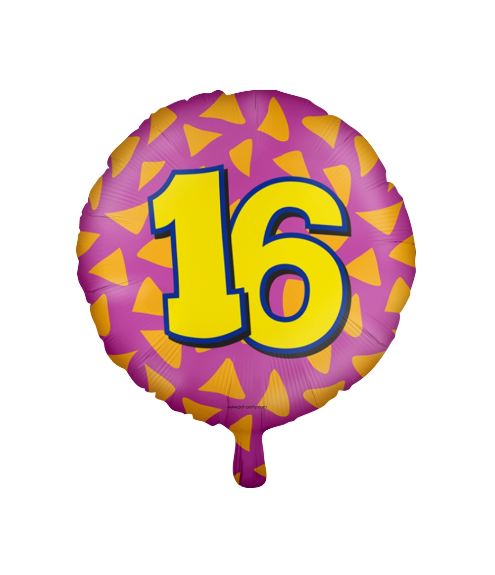 Paperdreams Happy folie ballon - 16 jaar | Paperdreams