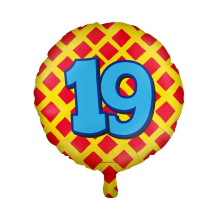Paperdreams Happy folie ballon - 19 jaar | Paperdreams