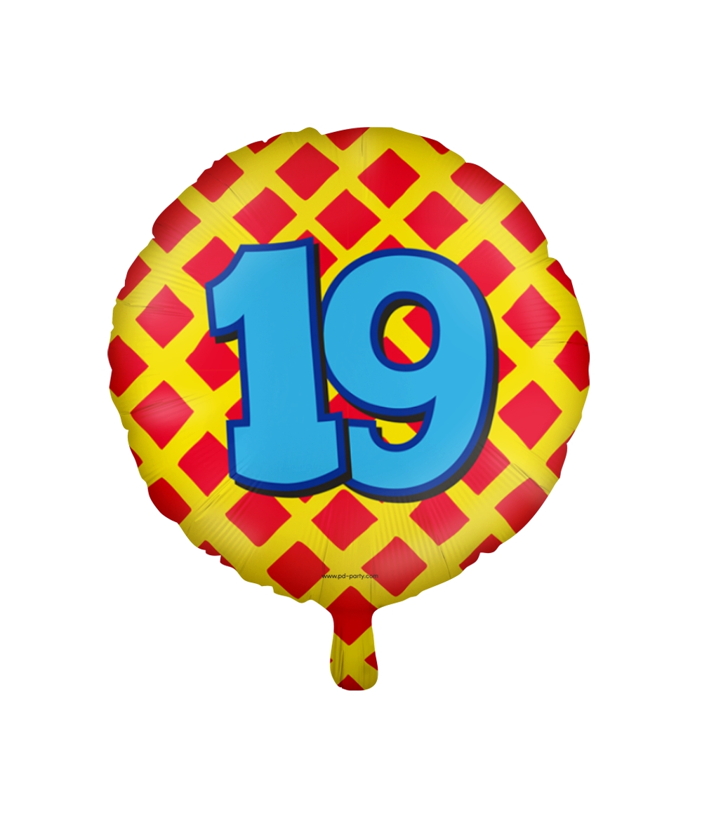 Paperdreams Happy folie ballon - 19 jaar | Paperdreams