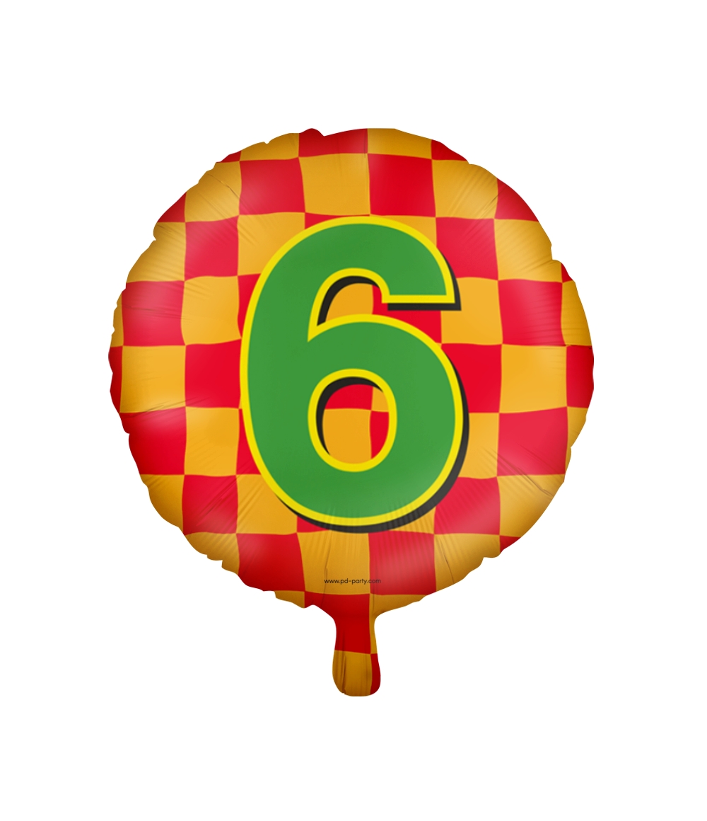 Paperdreams Happy folie ballon - 6 jaar | Paperdreams
