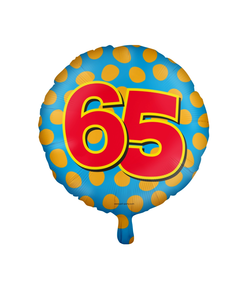 Paperdreams Happy folie ballon - 65 jaar | Paperdreams