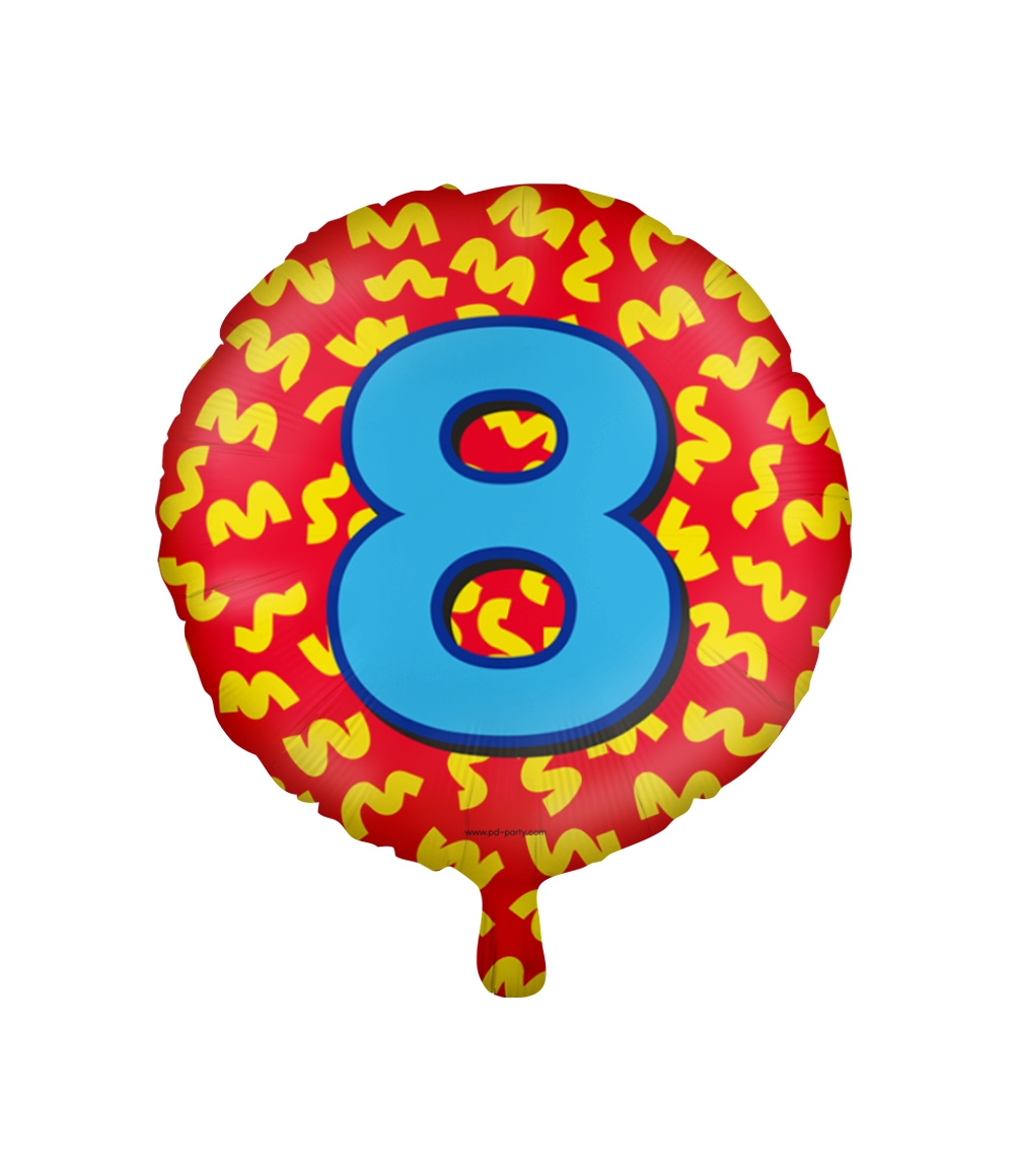 Paperdreams Happy folie ballon - 8 jaar | Paperdreams