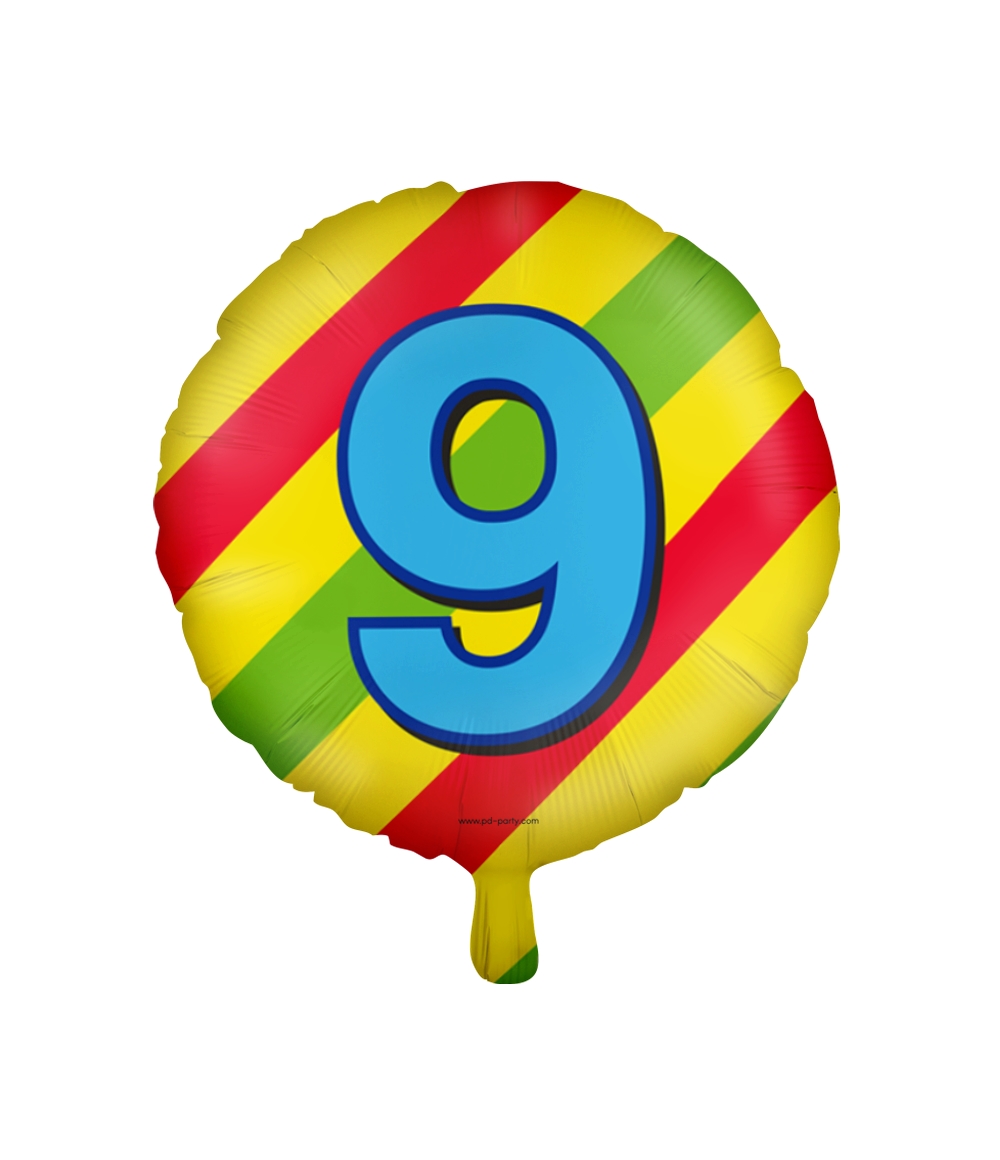 Paperdreams Happy folie ballon - 9 jaar | Paperdreams
