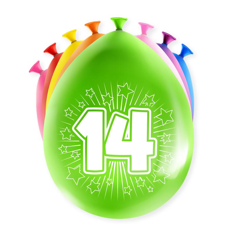 Paperdreams Happy party ballon - 14 jaar | Paperdreams