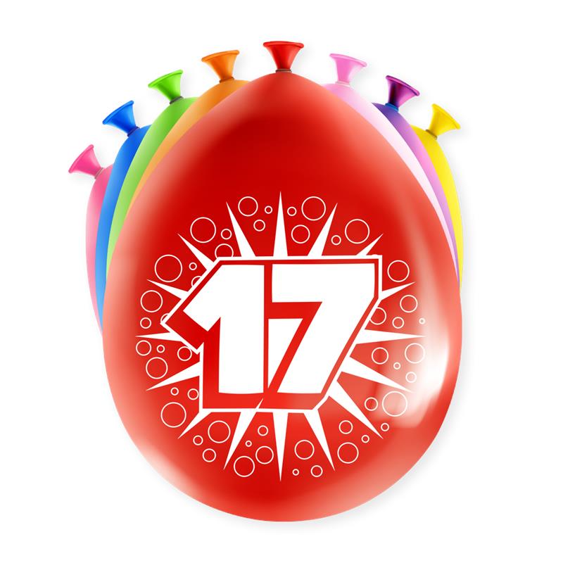 Paperdreams Happy party ballon - 17 jaar | Paperdreams