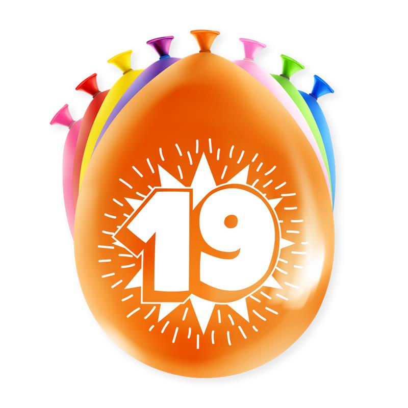 Paperdreams Happy party ballon - 19 jaar | Paperdreams
