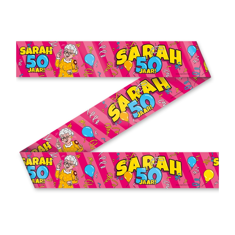 Paperdreams Party Tape Sarah 50 jaar | Paperdreams
