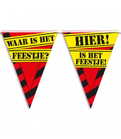 Paperdreams Party Vlag - waar is het... | Paperdreams