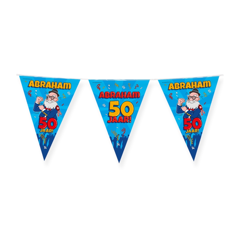 Paperdreams Party vlag - Abraham cartoon | Paperdreams