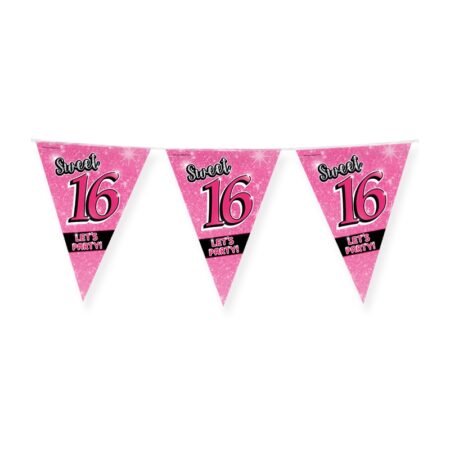 Paperdreams Party vlag - Sweet 16 | Paperdreams