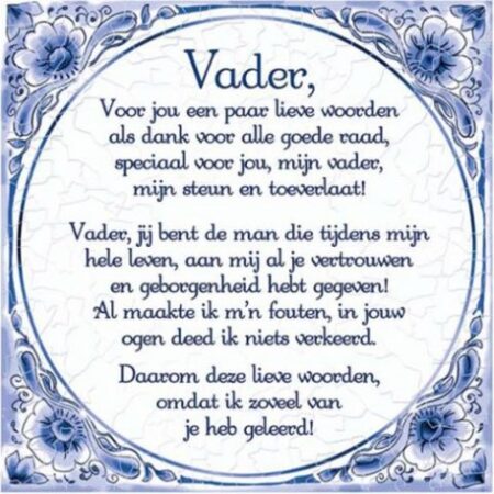 Paperdreams Tegel - Vader | Paperdreams