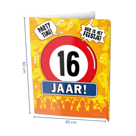 Paperdreams Window signs - 16 jaar | Paperdreams