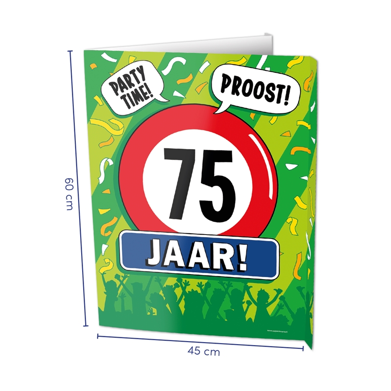 Paperdreams Window signs - 75 jaar | Paperdreams