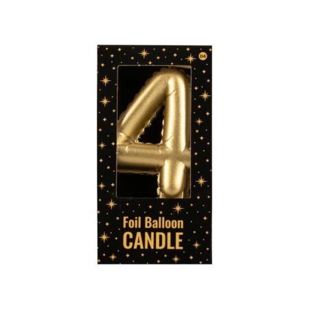 Paperdreams folie ballon kaars goud - 4 | Paperdreams