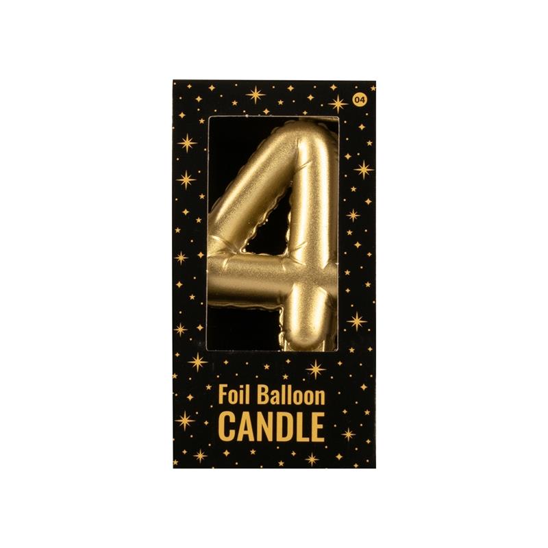 Paperdreams folie ballon kaars goud - 4 | Paperdreams