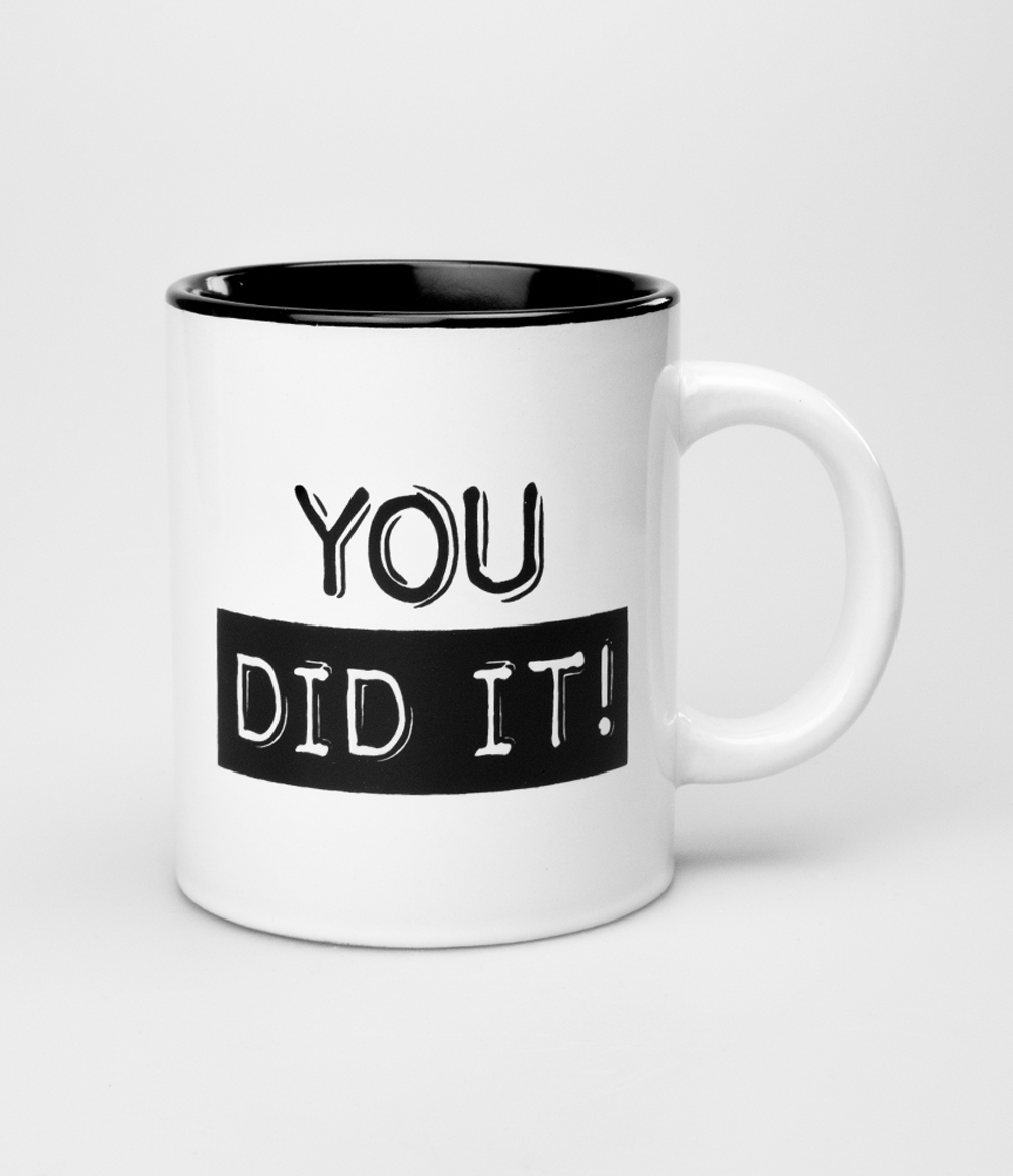 Paperdreams mok - You did it-White | Paperdreams