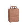 Papieren draagtas 26x10x32cm bruin 50st | Merkloos