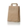 Papieren draagtas Bruin 22x10x28cm 50st | Merkloos