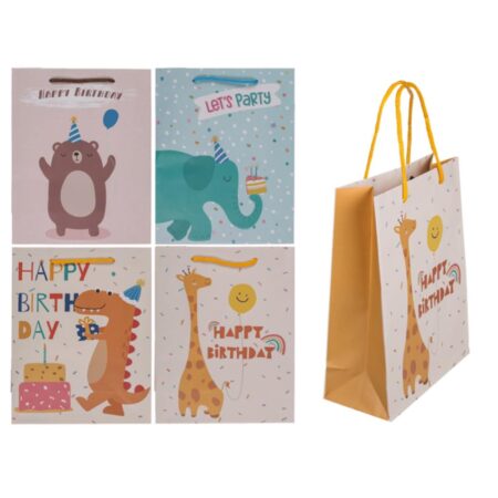 Papieren geschenktas verjaardag 18x8x23 | OOTB