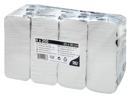 Papstar navulservetten 250st 4 pak | PapStar