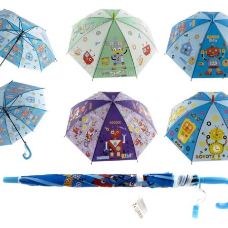 Paraplu Robot 65cm 4 assorti | Merkloos
