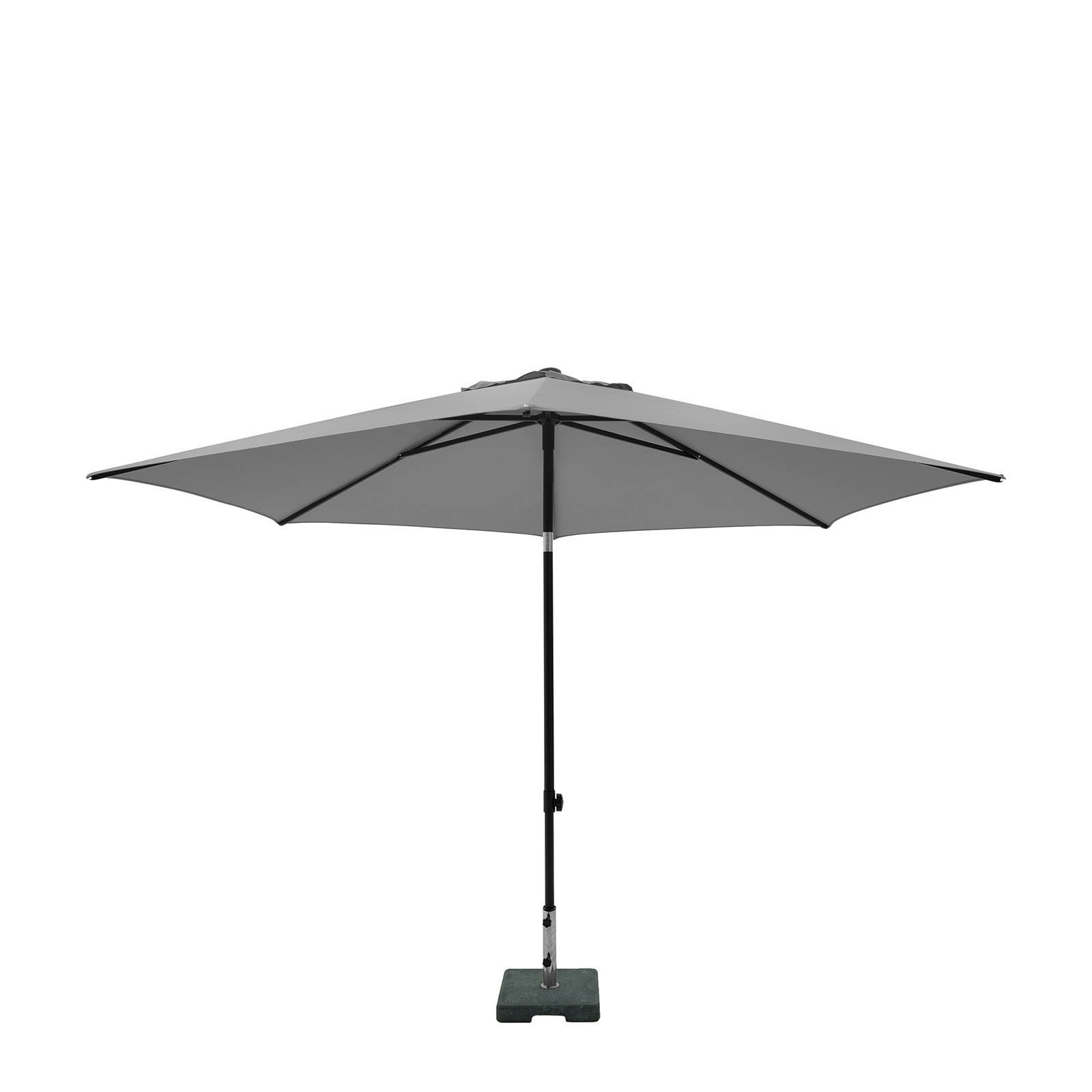Parasol ELBA PUSH-UP 300cm licht grijs | Madison