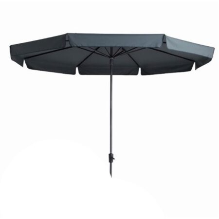 Parasol Syros 350cm draai volant grijs | Madison