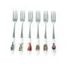 Pastry Forks Country Animal set 6 | Wrendale design