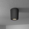 Paxton LED Opbouwspot - 4 Watt 345 Lumen - 4000K neutraal wit - GU10 - Badkamer Opbouwspot - Dimbaar - IP64 Waterdicht - Rond - Voor binnen en buitengebruik - Zwart | HOFTRONIC