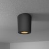 Paxton LED Opbouwspot - 4 Watt 345 lumen - 2700K warm wit - GU10 - Badkamer Opbouwspot - Dimbaar - IP65 Waterdicht - Rond - Voor binnen en buitengebruik - Zwart | HOFTRONIC
