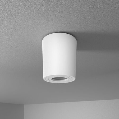 Paxton LED Opbouwspot - Rond - GU10 Fitting - Badkamer Opbouwspot - Dimbaar - IP65 waterdicht - Rond - Voor binnen en buitengebruik - Wit | HOFTRONIC