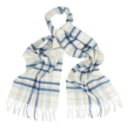 Penshaw check scarf neutral | Barbour