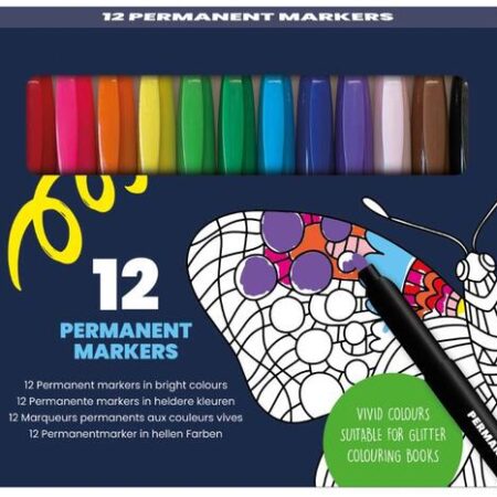 Permanent Markers - Set van 12 stuks | ImageBooks
