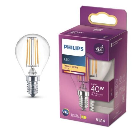 Philips Led Lamp 40w E14 470lm Kogel Filament | Philips