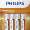 Philips batterij Longlife AA R6 12x4st | Philips